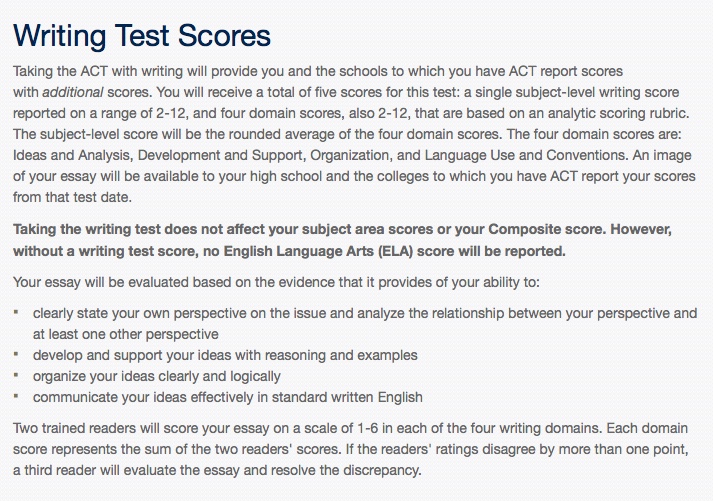 The ACT Test: US Students